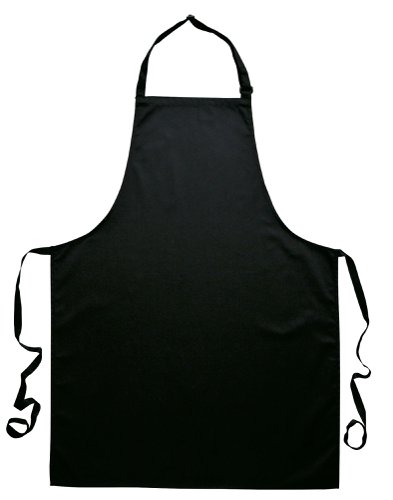 Portwest Cotton Bib Apron Blk (Pack of 12)