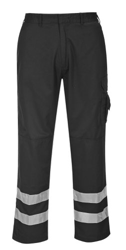 Portwest S917 Iona Safety Combat Trousers Black L