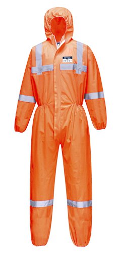 Portwest ST36 VisTex SMS Coverall Type 5/6 (Pk50) Orange