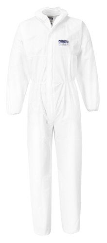Portwest ST40 BizTex Microporous Coverall Type 5/6 (Pk50) White
