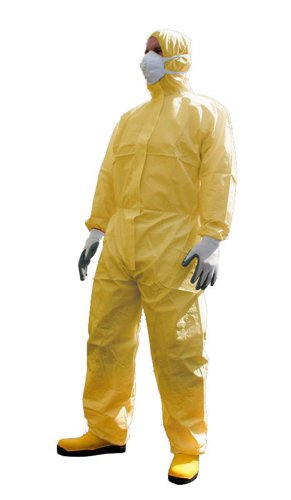 Portwest BizTex Microporous Coverall Type 3/4/5/6 XL Yellow (Pack of 25)