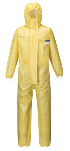 Portwest BizTex Microporous Coverall Type 3/4/5/6 XL Yellow (Pack of 25)