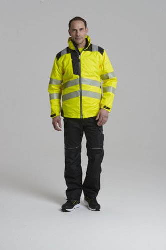 Portwest PW3 Hi Vis Winter Jacket XL Red/Blk | POW38942 | Portwest