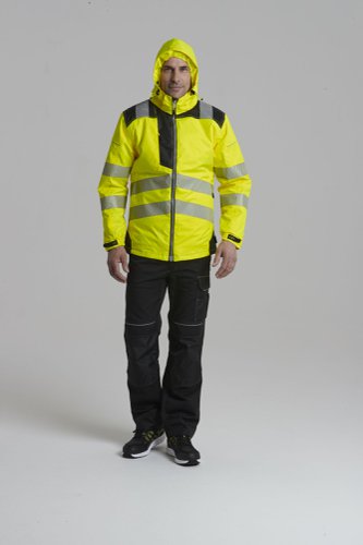 Portwest PW3 Hi Vis Winter Jacket XL Red/Blk | POW38942 | Portwest