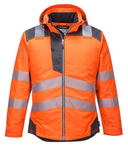 Portwest T400 PW3 Hi-Vis Winter Jacket Orange/Grey L