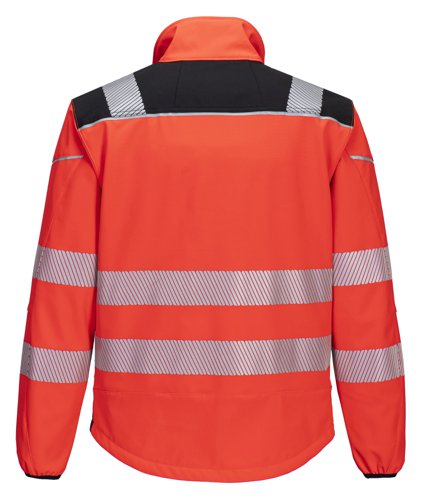 Portwest PW3 Hi Vis Softshell 3L S Red/Blk | POW39099 | Portwest