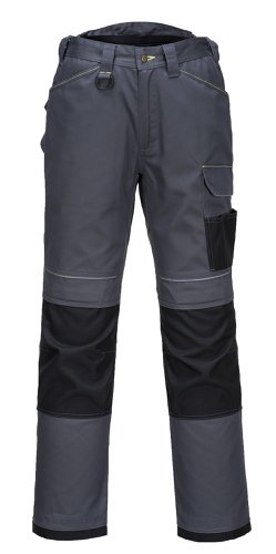 Portwest T601 PW3 Work Trousers Zoom Grey/Black 28