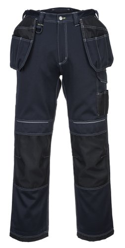 Portwest T602 PW3 Holster Work Trousers Navy/Black 28