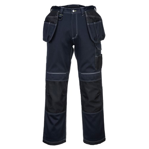 Portwest T602 PW3 Holster Work Trousers Navy/Black Short 28