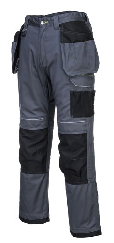 Portwest PW3 Holster Work Trousers 28 Zoom Gry/Blk