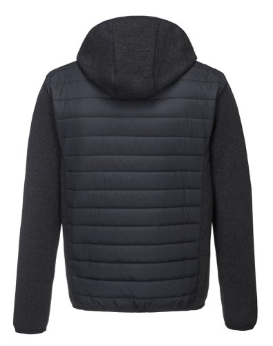KX3 Baffle Knit Jacket Grey Marl LR