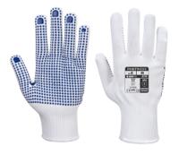 Portwest A110 Polka Dot Glove White/Blue L