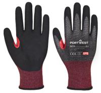 Portwest A673 CS Cut F18 Nitrile Glove Black