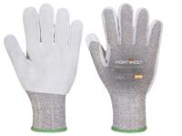 Portwest A674 CS Cut F13 Leather Glove Black
