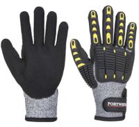Portwest A722 Anti Impact Cut Resistant Glove Grey/Black