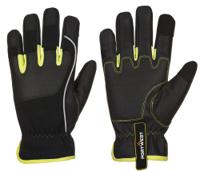 Portwest A771 PW3 Tradesman Glove Black/Yellow L