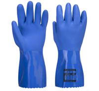 Portwest A881 Marine Ultra PVC Chem Gauntlet Blue XXL