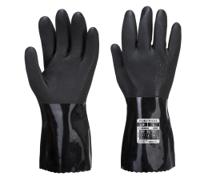 Portwest A882 ESD PVC Chemical Gauntlet Black L