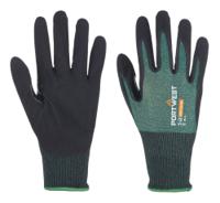 Portwest AP15 SG Cut B18 Eco Nitrile Glove (Pk12) Green/Black L