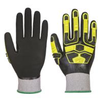 Portwest AP55 Waterproof HR Cut Impact Glove Grey/Black L