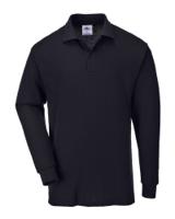 Portwest B212 Genoa Long Sleeved Polo Shirt Black L