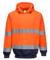 Portwest B316 Hi-Vis Contrast Hoodie Orange/Navy L