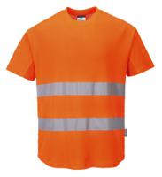 Portwest C394 Hi-Vis Cotton Comfort Mesh Insert T-Shirt S/S