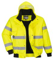 Portwest C467 Hi-Vis 3-in-1 Bomber Jacket Yellow L