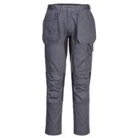Portwest CD883 WX2 Eco Stretch Holster Trousers Metal Grey 38