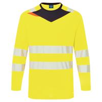 Portwest DX416 DX4 Hi-Vis T-Shirt L/S Yellow/Black 4XL