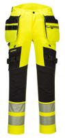 Portwest DX442 DX4 Hi-Vis Detachable Holster Pocket Trousers Yellow/Black 28