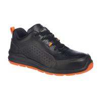 Portwest FC09 Compositelite Perforated Safety Trainer S1P Black/Orange