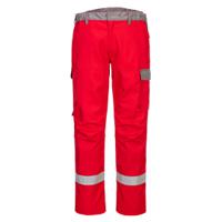 Portwest FR06 Bizflame Industry Two Tone Trousers Red 30
