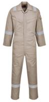 Portwest FR21 Bizflame Work FR Super Lightweight Anti-Static Coverall Khaki L