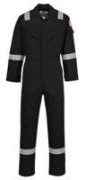 Portwest FR50 Flame Resistant Anti-Static Coverall 350g Black L