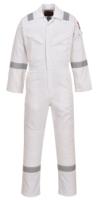 Portwest FR50 Flame Resistant Anti-Static Coverall 350g White XXL