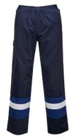Portwest FR56 Bizflame Work Trousers Navy/Royal L
