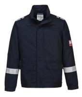 Portwest FR601 Bizflame Work Lightweight Stretch Panelled Jacket Navy L