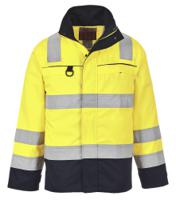 Portwest FR61 Hi-Vis Multi-Norm Jacket Yellow/Navy