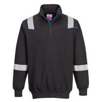 Portwest FR710 WX3 Flame Resistant Sweatshirt Black