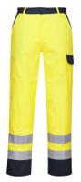 Portwest FR92 Bizflame Work Hi-Vis Trousers Yellow