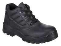 Portwest FW10 Steel Split Leather Mid Boot S1P SR Black