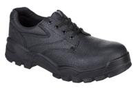 Portwest FW14 Steel Split Leather Low Shoe S1P SR Black