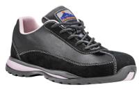 Portwest FW39 Steelite Women's Safety Trainer S1P HRO Black/Pink 36