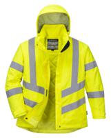 Portwest LW74 Hi-Vis Women's Winter Jacket Yellow L