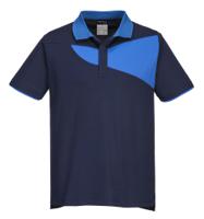 Portwest PW210 PW2 Cotton Comfort Polo Shirt S/S Navy/Royal XXL
