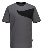 Portwest PW211 PW2 Cotton Comfort T-Shirt S/S Zoom Grey/Black L