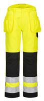 Portwest PW242 PW2 Hi-Vis Holster Pocket Trousers Yellow/Black 41