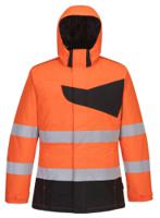 Portwest PW261 PW2 Hi-Vis Winter Jacket Orange/Black L