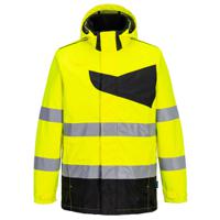 Portwest PW265 PW2 Hi-Vis Rain Jacket Yellow/Black 4XL